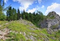 Mountain landscape in summer. View from Tatra Mountains Royalty Free Stock Photo