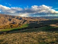 Mountain landscape on a sunny autumn day near Queenstown, New Zealand