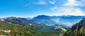 Mountain landscape at sunny day in Austrian Alps. Royalty Free Stock Photo