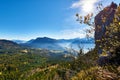 Mountain landscape at sunny day in Austrian Alps. Royalty Free Stock Photo