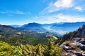 Mountain landscape at sunny day in Austrian Alps. Royalty Free Stock Photo