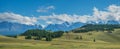 Mountain landscape, sunny summer day. Panoramic view. Traveling in the mountains Royalty Free Stock Photo