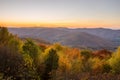 Mountain Landscape at Sunset Royalty Free Stock Photo