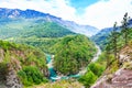 Mountain landscape. Tara River Canyon, Durmitor National Park, Montenegro. Royalty Free Stock Photo