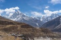 Mountain landscape from Thukla village Royalty Free Stock Photo