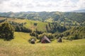 Mountain landscape in Transilvania, Romania Royalty Free Stock Photo