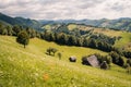 Mountain landscape in Transilvania, Romania Royalty Free Stock Photo
