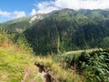 Mountain landscape in Valea Sambetei, Romania Royalty Free Stock Photo