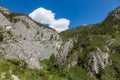 Mountain landscape in the valley of the confluence of the Katun and Maly Yaloman rivers, Altai, Russia