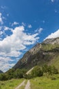 Mountain landscape in the valley of the confluence of the Katun and Maly Yaloman rivers, Altai, Russia