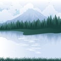 mountain landscape. Vector illustration decorative design Royalty Free Stock Photo