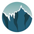 mountain landscape. Vector illustration decorative design Royalty Free Stock Photo