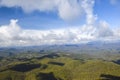 Mountain landscape view haughtily at cloud level far