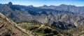 Mountain landscape view near Artenara village, Canary Islands, Spain