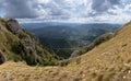 Mountain landscape with view toward valley