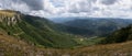 Mountain landscape with view toward walley