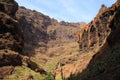 Mountain landscapes of gorges maska Royalty Free Stock Photo
