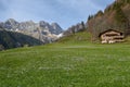 Mountain lanscape of Engelberg in the Swiss alps