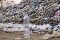 Mountain large garbage pile and pollution,Pile of stink and toxic residue,These garbage come from urban