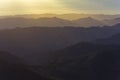 Mountain layers in Mizoram