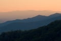 Mountain Layers at Sunset Royalty Free Stock Photo