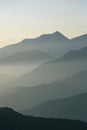 Mountain layers view from Glendora Ridge Road, in Angeles National Forest, California