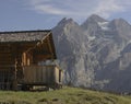 Mountain lodge Oeschinensee at Oeschinensee, Kandersteg, Bernese Oberland