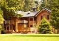 Mountain Log Cabin Royalty Free Stock Photo