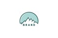 Mountain logo design Royalty Free Stock Photo