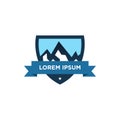 Mountain logo design template vector Royalty Free Stock Photo