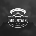 Mountain logo design template vector illustration Royalty Free Stock Photo