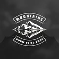 Mountain logo design template vector illustration Royalty Free Stock Photo