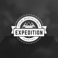 Mountain logo design template vector illustration Royalty Free Stock Photo
