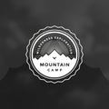 Mountain logo design template vector illustration Royalty Free Stock Photo