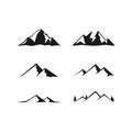 Mountain logo designs vector, Outdoor logo design inspiration Royalty Free Stock Photo