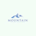 Mountain landscape icon Logo Business Template Vector, shape of the mountain line logo vector, logo app Royalty Free Stock Photo