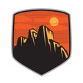 Mountain logo, icon or symbol