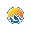 Mountain logo, Nature Logo or icon