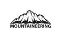 Mountain logo silhouette graphic element