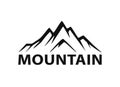 Mountain logo silhouette graphic element