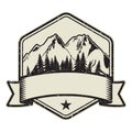 Mountain logo, stamp or symbol design