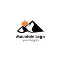 mountain logo template Royalty Free Stock Photo