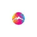Mountain Logo Template Vector Royalty Free Stock Photo