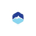 Mountain Logo Template Vector Royalty Free Stock Photo