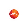 Mountain Logo Template Vector Royalty Free Stock Photo