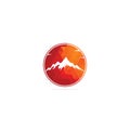 Mountain Logo Template Vector Royalty Free Stock Photo