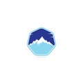 Mountain Logo Template Vector Royalty Free Stock Photo