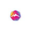 Mountain Logo Template Vector Royalty Free Stock Photo