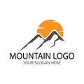 mountain logo design template Royalty Free Stock Photo