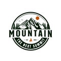 Mountain Logo, Vector Mountain Climbing, Adventure, Design For Climbing